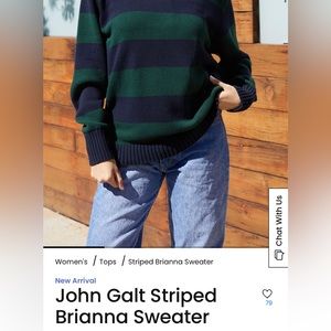 John Galt/Brandy Melville Brianna Striped Sweater
